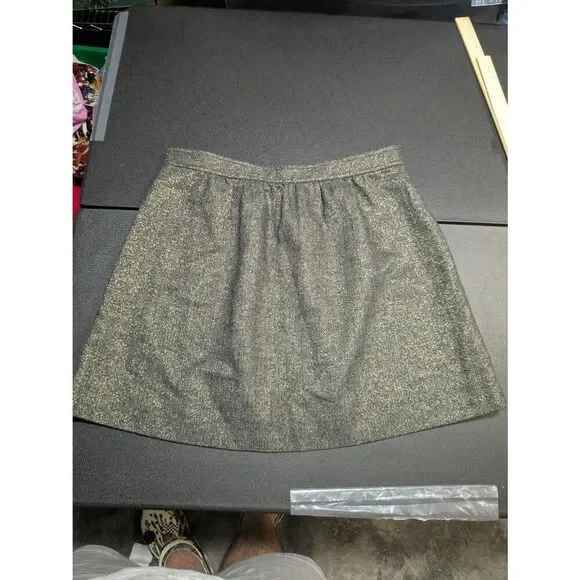 J. Crew Factory Gray A-Line Skirt - Picture 3 of 4